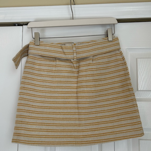 Moon river skirt in yellow stripes - Picture 2 of 2